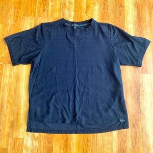 Koral Black Mesh Short Sleeve Top Medium